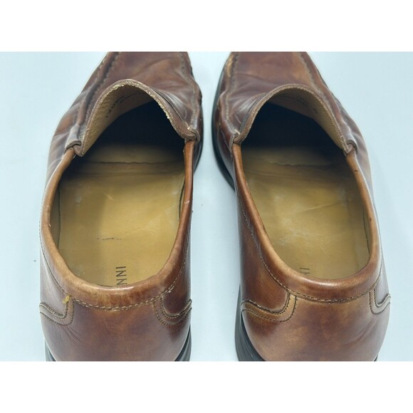Magnanni Men’s Marbled Cognac Leather Loafers Shoes Made In Spain Size 9.5 READ main image 10